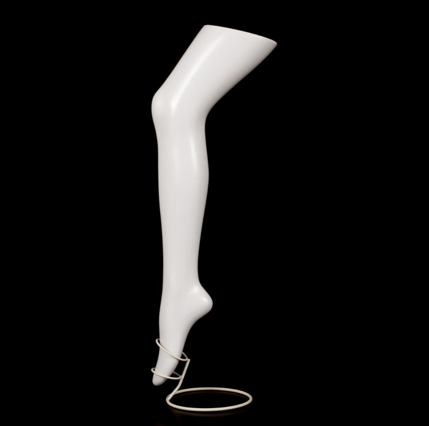 White Mannequin Legs for Sock Display, 29.92 inch Height Posh Concept