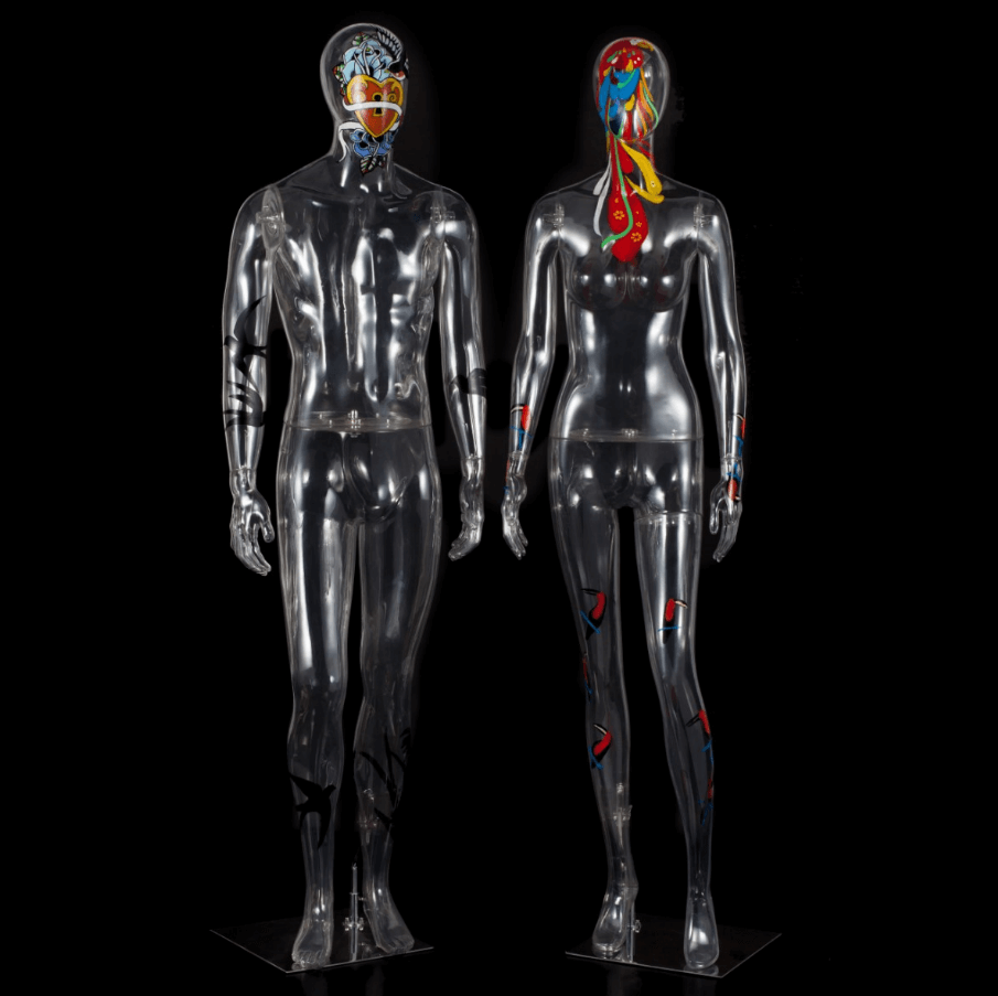 Painted Mannequin Stand with Painted Design, DIY Prop Posh Concept