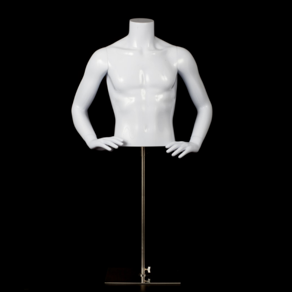Posh Concept plastic male half body mannequin