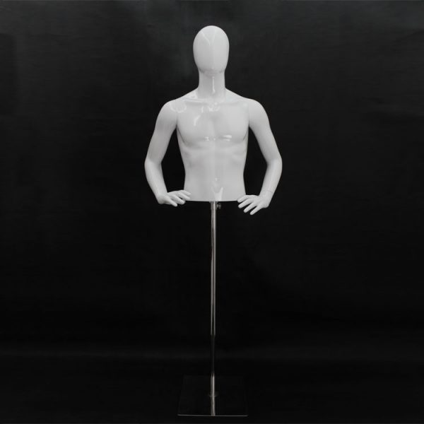 Posh Concept plastic mannequin half body with head