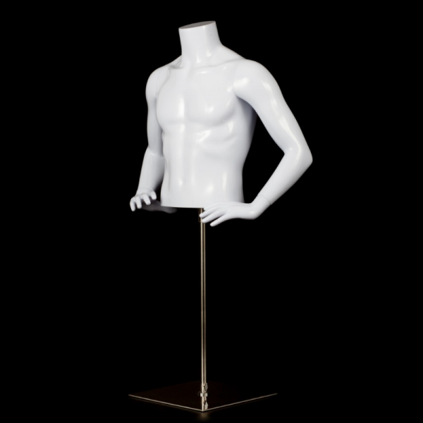 Posh Concept plastic male half body mannequin
