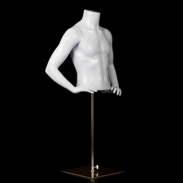 Posh Concept plastic male half body mannequin