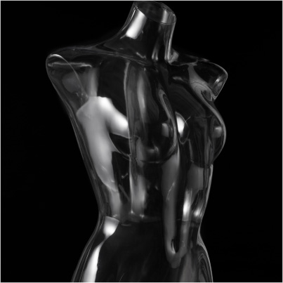 Posh Concept female clear mannequin torso